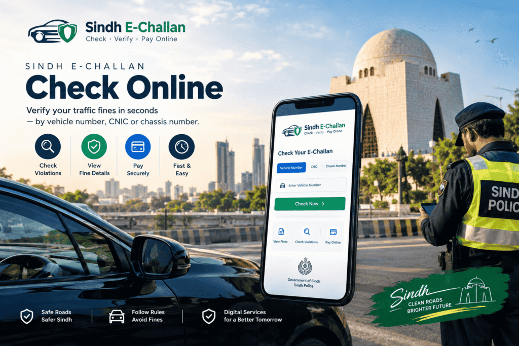 Sindh E-Challan Check Online